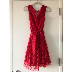 W by Worth red cocktail dress